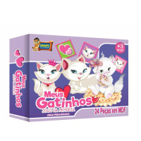 JOGO MEMORIA CARTÃO MEUS GATINHOS 28PÇS  4476